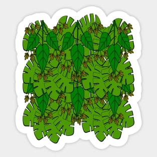 Swiss cheese Plant Monstera leaf Sticker